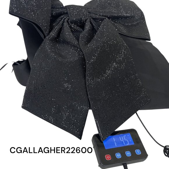 Zara Black Mini Dress with Bow Detail - Picture 12 of 12